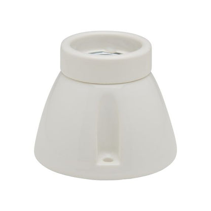 Applique porcelaine E27 conique blanc