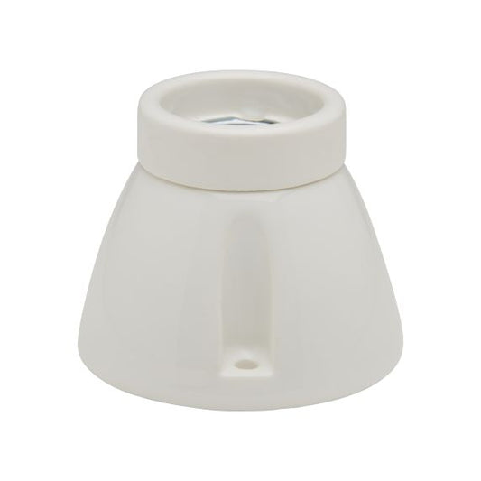 Applique porcelaine E27 conique blanc