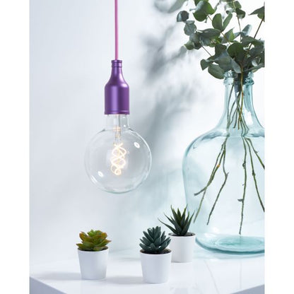 Douille Bouteille Acier E27 Violet