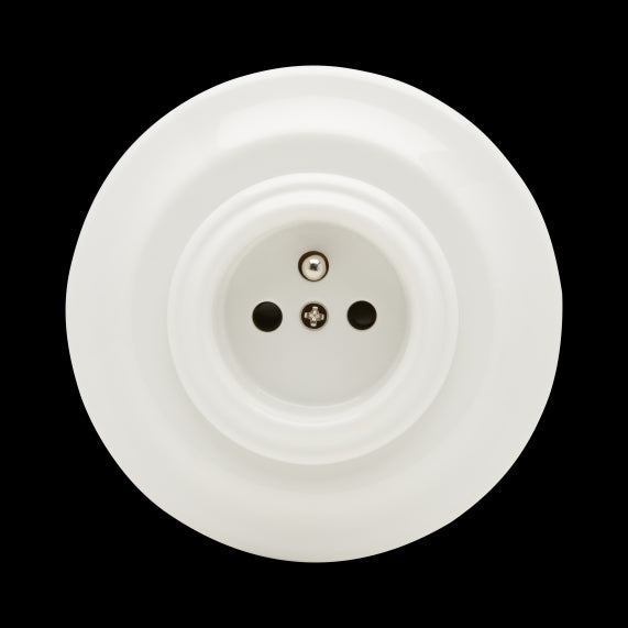 RETRO-CHARM socket porcelain white