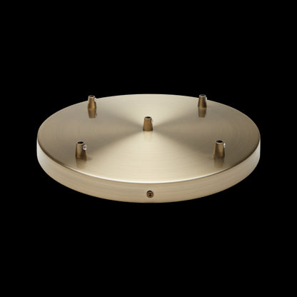 Plafonnier Acier D.300mm Laiton Brossé 5 sorties + Arrêts Pour Câbles D.6mm EAN 3125461875753