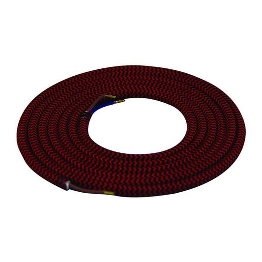 FS Cable rond chiné noir rouge 2 mètres 2 x 0,75mm2