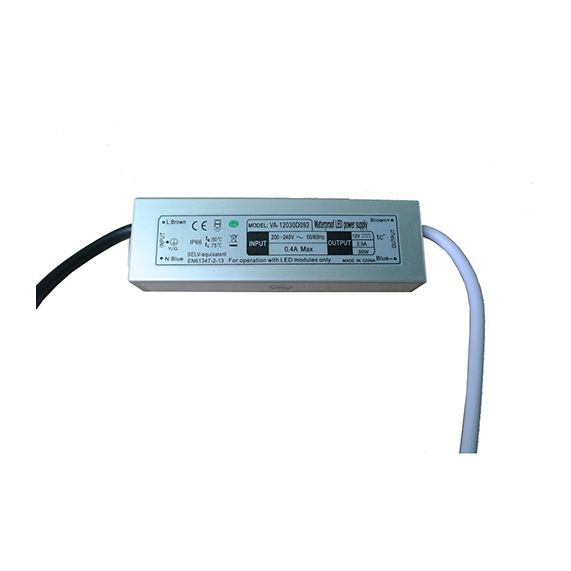 Driver Led 30W 12V DC IP66