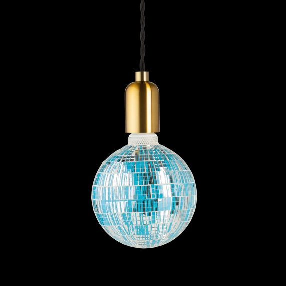 VIS VERSA Ampoule LED mosaique bleue E27 G125 3,5W 40lm 6000K Dim