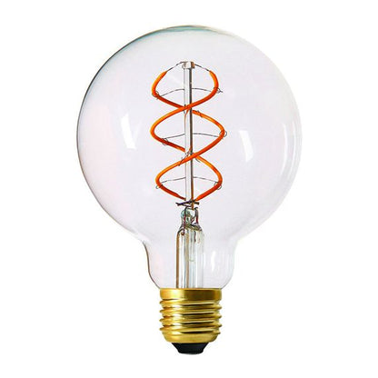 Globe G95 Filament LED TWISTED 4W E27 2000K 240Lm Dim. Cl.