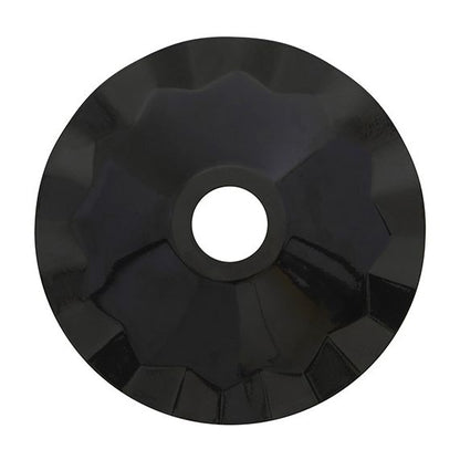 Abat-jour métallique noir Ø 187 mm avec anneau de fixation en caoutchouc