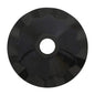 Abat-jour métallique noir Ø 187 mm avec anneau de fixation en caoutchouc