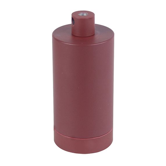Douille E27 aluminium ø48mm H.105mm rouge grenat