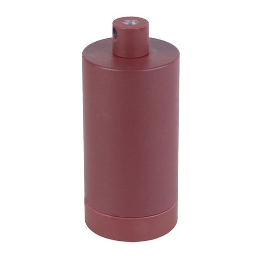 Douille E27 aluminium ø48mm H.105mm rouge grenat