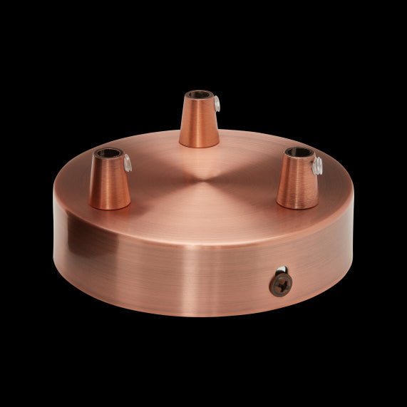 Plafonnier Acier cuivre 3S