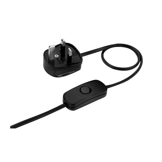 Cordon 2X0.75 L.2M Noir Fiche Uk