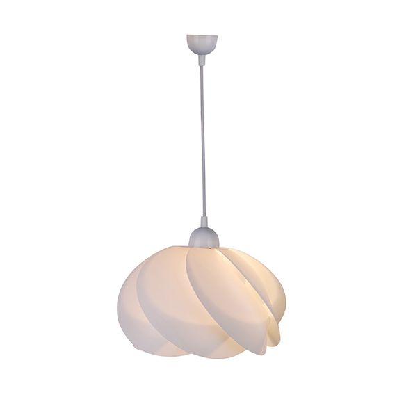 FS EL Suspension E27 Max.40W abat-jour PVC Blanc extérieur / intérieur cable PVC L.100cm Blanc