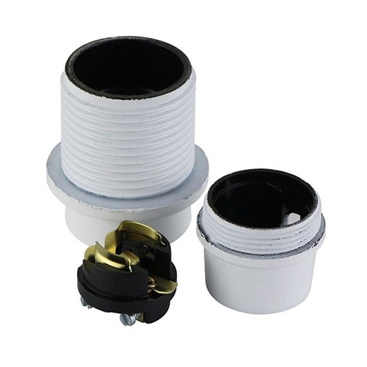 Douil.E14 Av.P.Sort.Fil Blanc