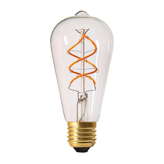 Edison Filament LED TWISTED 4W E27 2200K 240lm  Dim. Cl.