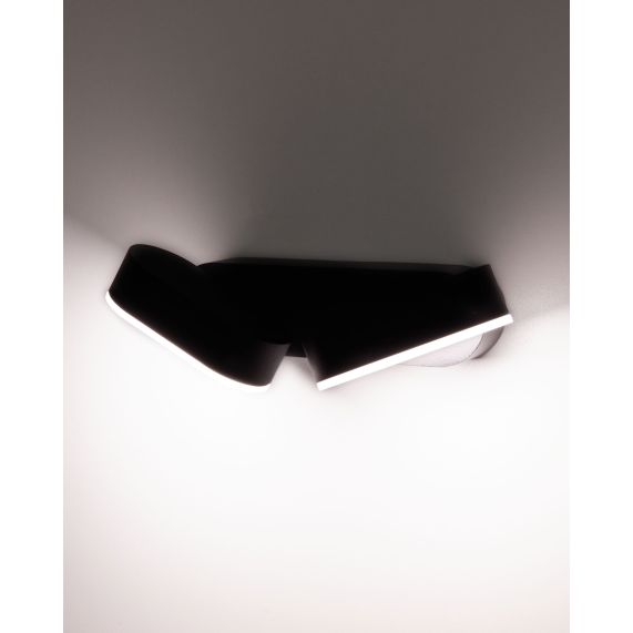 Elypte - Eclairage résidentiel 13W 3000K 650lm 230x54x100mm CLI IP54 Dark Black