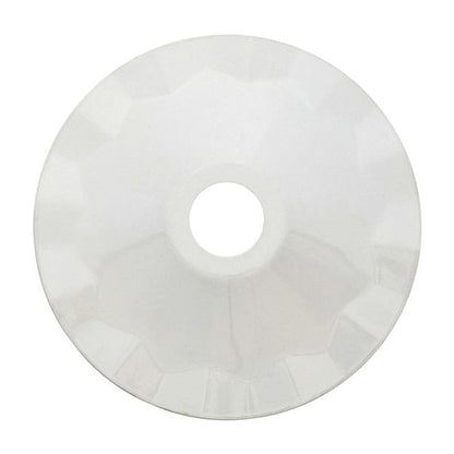 Abat-jour métallique blanc Ø 187 mm avec anneau de fixation en caoutchouc