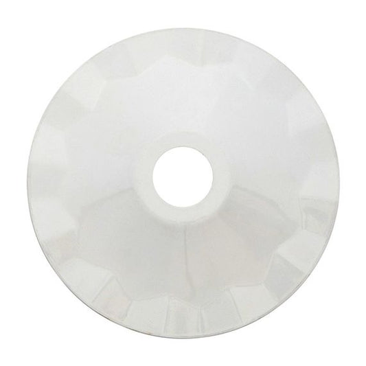 Abat-jour métallique blanc Ø 187 mm avec anneau de fixation en caoutchouc