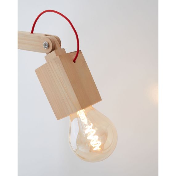 Lampadaire articulé sur pied en Bois Design by Fabrice Peltier