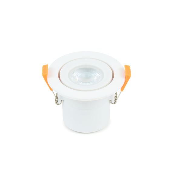 Spot LED Orientable plast D87mm H65mm IP65 6W 4000K 600lm dim Class II