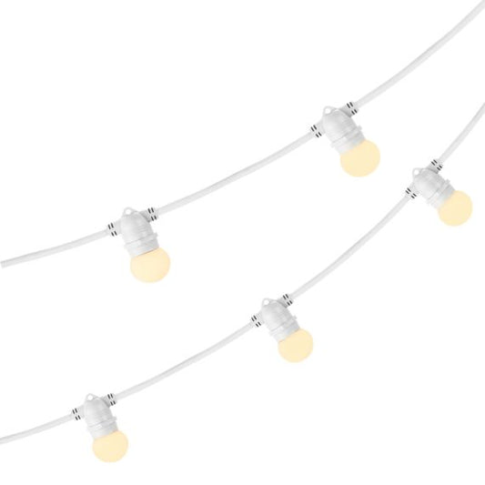 Guirlande lumineuse blanche 5m avec 5 douilles E27