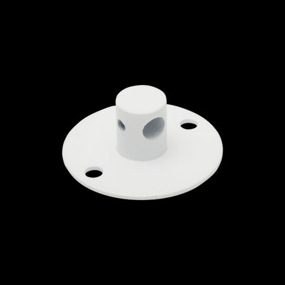 Crochet métal base ø45mm blanc