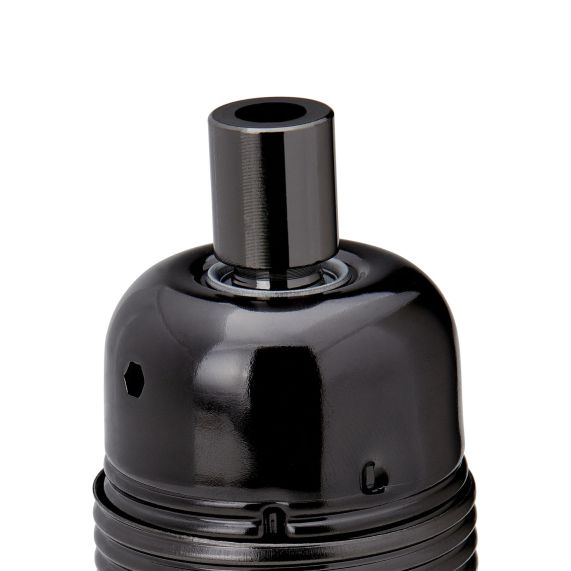 Douille Laiton E27 Filetée Noire