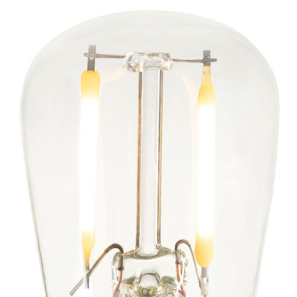 Lampe tube Poire Filament LED  E14 2700K 1.2W 120lm