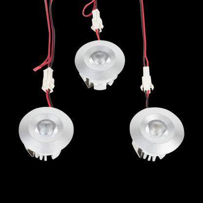 Messa - Spots encastrés 3x1W 3000K 3x95lm IP44 Silver