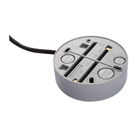 Accessoire de montage en surface pour connecter un rail blanc