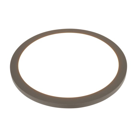 Rama - Plafonnier LED IP 65 Ø270x45 14W 3000K 1000lm 120° gris foncé