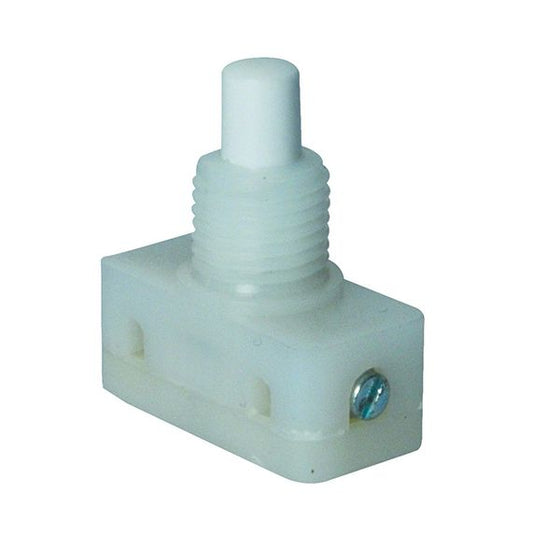 Inter. A Poussoir Bornes A Vis Blanc