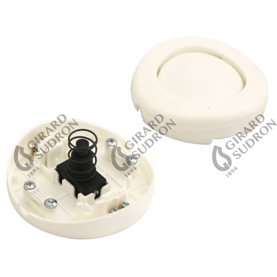 Interrupteur A pied blanc D65xL23mm 2A/250V