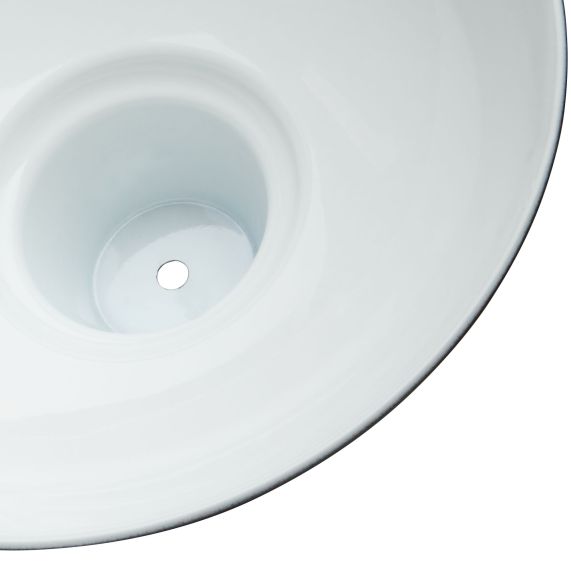 Rosace porcelaine ø68mm noir