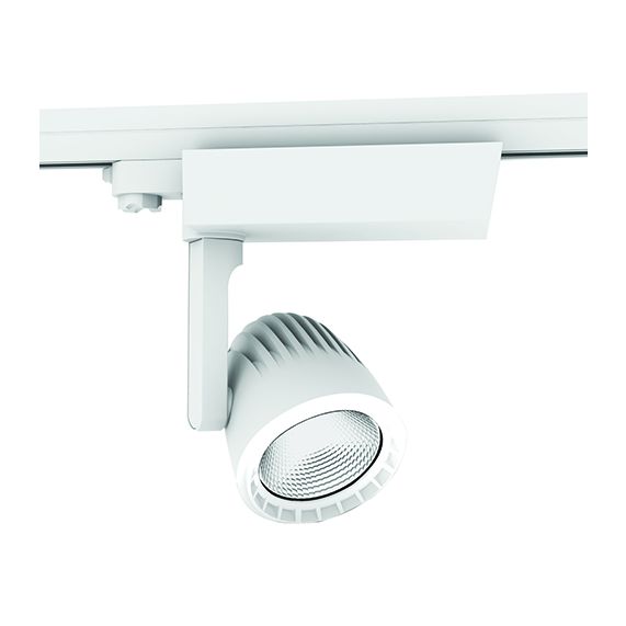 FS Sassa - Projecteur sur rail LED Ø110x237 40W 3000K 3400lm 36° blanc