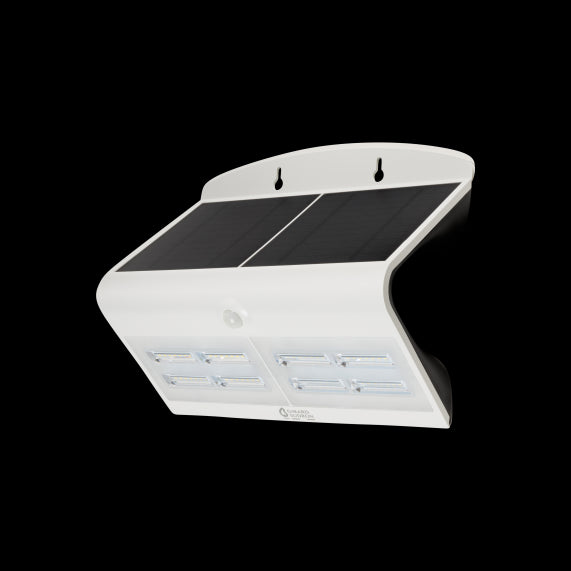 BUTTERFLY - Projecteur solaire LED blanc détecteur présence IP65 4000K 6,8W 800lm