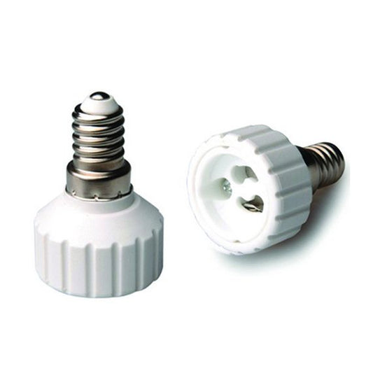 Adaptateur E14-Gu10 Ceramique Blanc