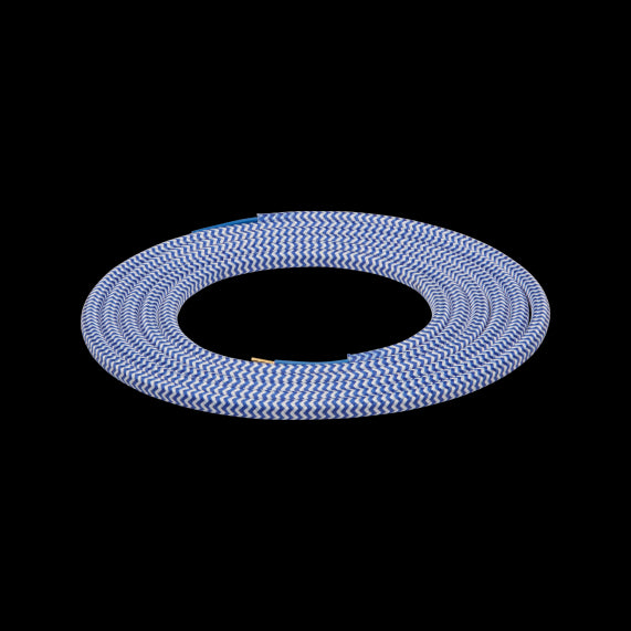 Cable rond bleu blanc 2 mètres 2 x 0,75mm2 EAN 3125461896409