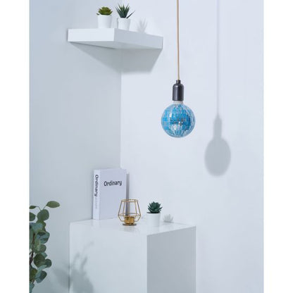 VIS VERSA Ampoule LED mosaique bleue E27 G125 3,5W 40lm 6000K Dim