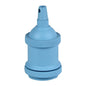 Douille E27 aluminium ø50mm H.72mm bleu ciel mat