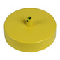 Pavillon acier sortie simple Ø100mm jaune ocre mat