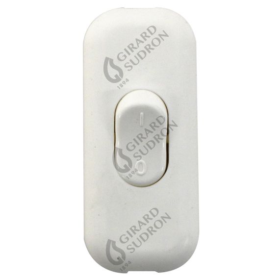 Interrupteur bipolaire blanc 60x26x15mm 2A/250V