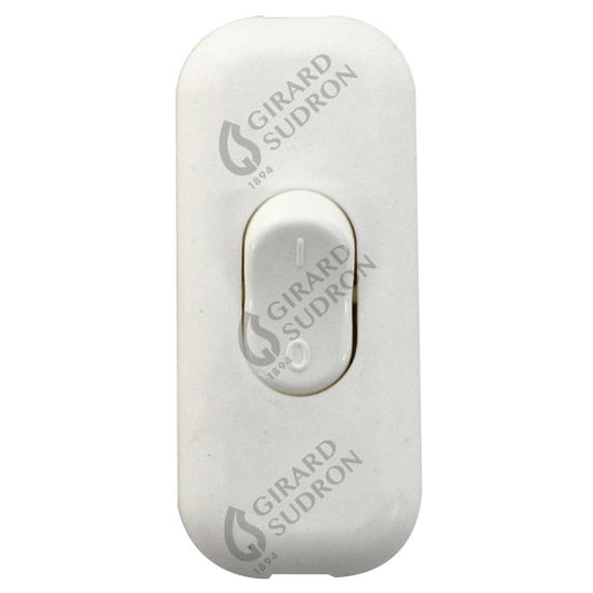 Interrupteur bipolaire blanc 60x26x15mm 2A/250V