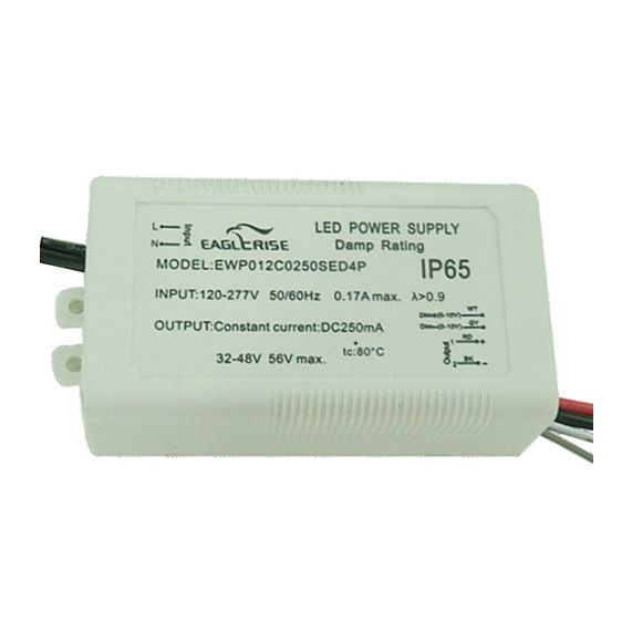 Driver pour spot encastré LED 100x48x27 12W 0-10V Dim blanc