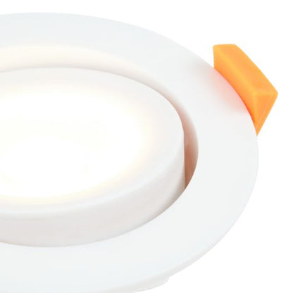 Spot led blanc orientable Adrian 6W 220-240V IP65 550lm 3000K dim 87x57mm