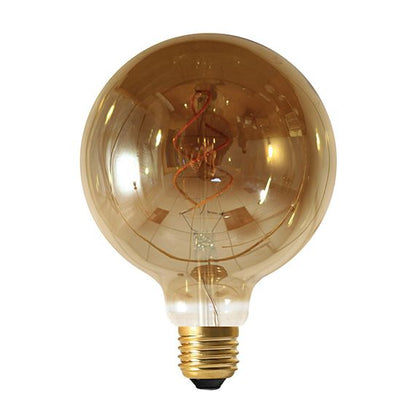 Globe G125 Filament LED TWISTED 4W E27 2000K 160Lm Dim. Smoky