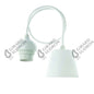 Monture E27 Blanc avec Câble Textile Blanc L.80