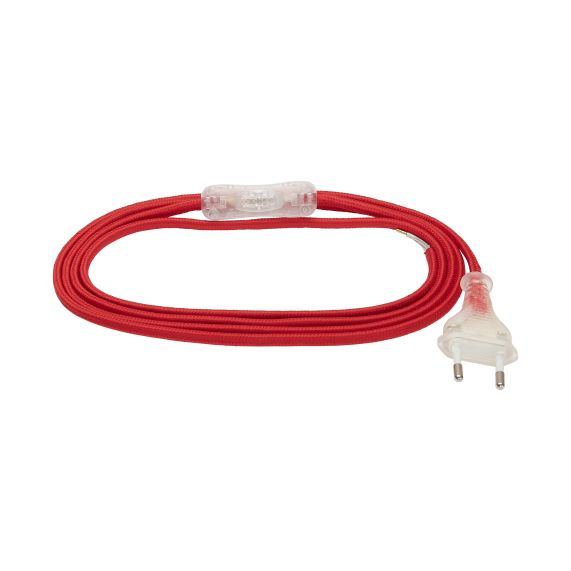 Cordon 2X0.75 Text.Rouge 2M Inter Tran