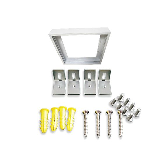 Cadre pour montage en saillie Dalle LED 600x600 avec accessoires inclus