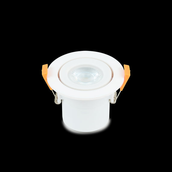 Spot LED Orientable plast D87mm H65mm IP65 6W 4000K 600lm dim Class II