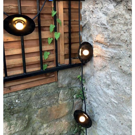 FS ECOWATTS - GUIRLANDE LUMINEUSE EXTERIEURE NOIRE 5M DOUILLE E27 X5 3